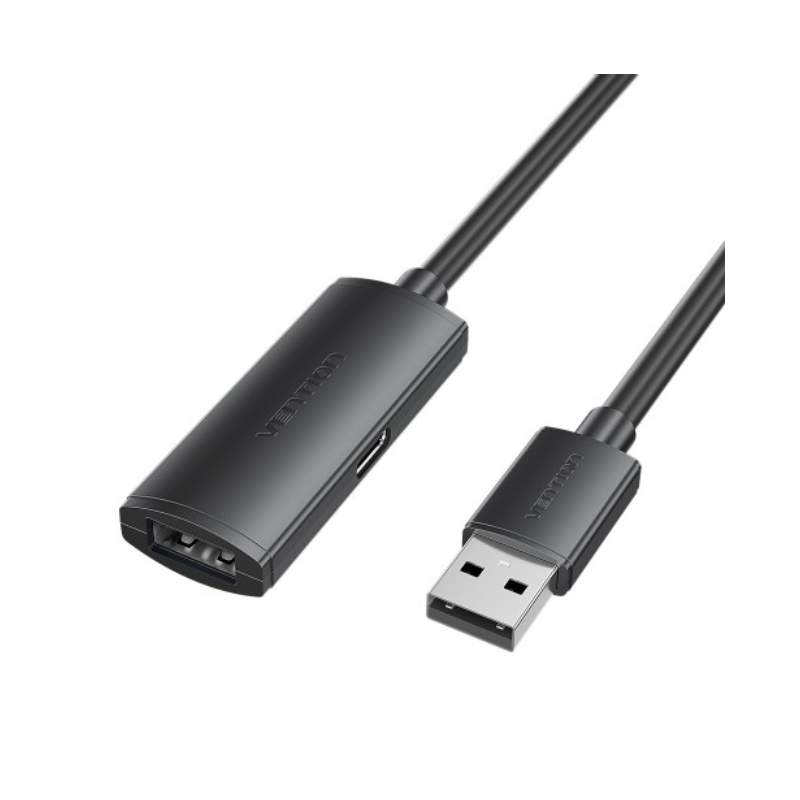 Аксессуар Vention USB 2.0 AM/AF 5m Black CBKBJ