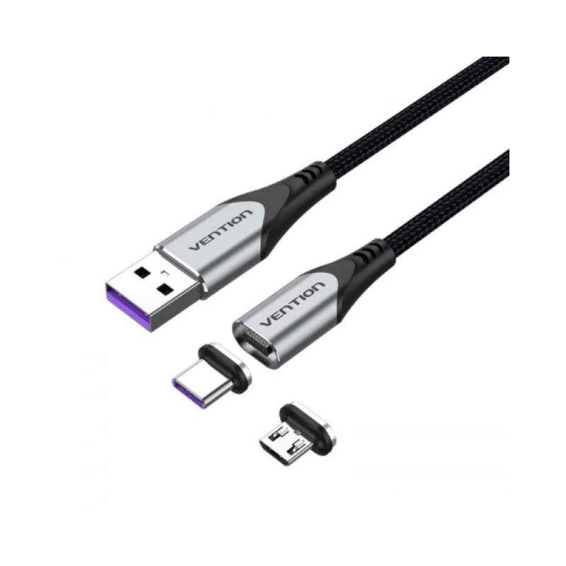 Аксессуар Vention USB 2.0 AM - Micro-B/CM 5А 50cm CQNHD