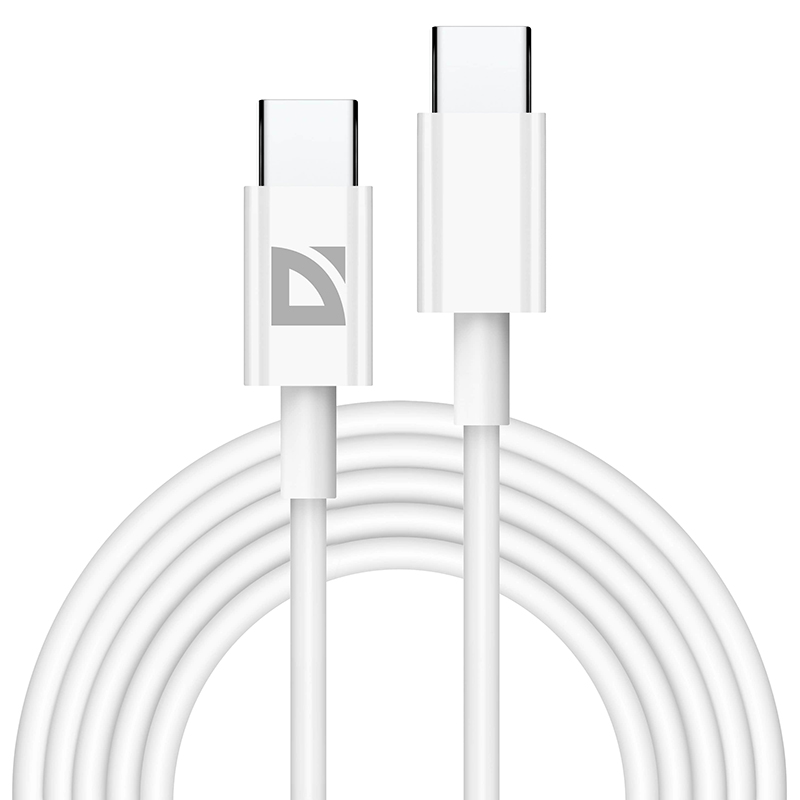 

Аксессуар Defender F182 Type-C - Type-C PD 60W 2m White 87538, 87538