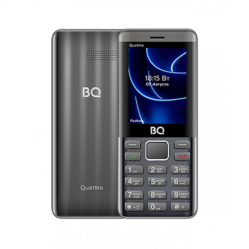 Сотовый телефон BQ 2453 Quattro Grey