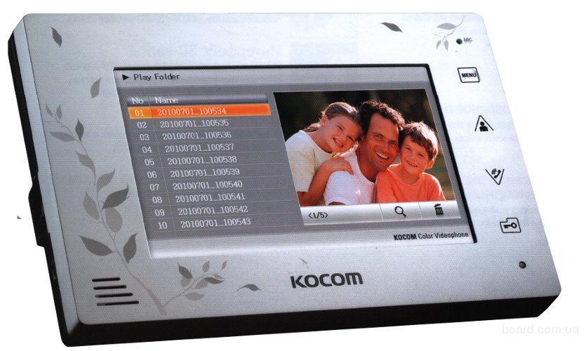 фото Видеодомофон Kocom KCV-A374SD White