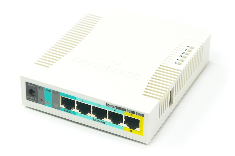 Wi-Fi роутер MikroTik RouterBoard RB951Ui-2HnD коммутатор mikrotik routerboard crs125 24g 1s 2hnd in