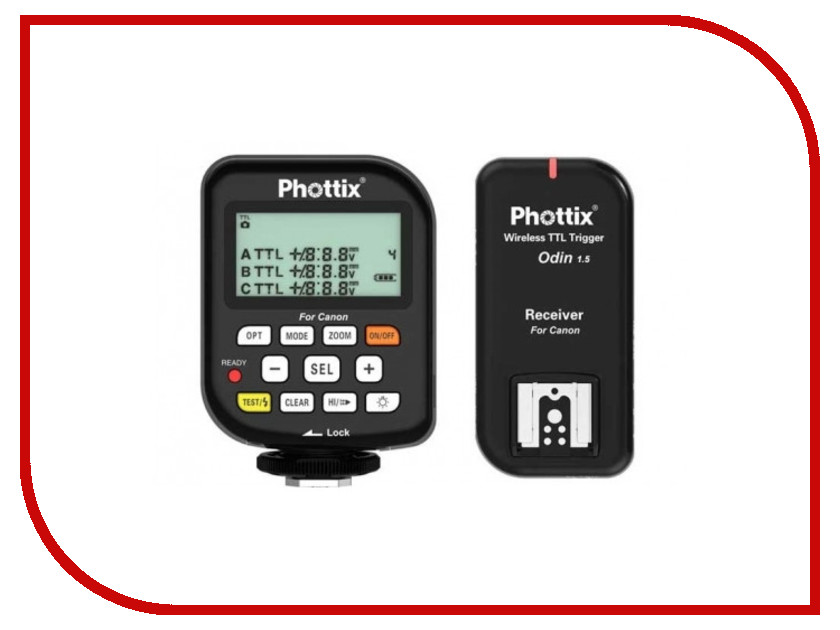 

Радиосинхронизатор Phottix Odin TTL Canon v1.5 Transmitter/Reciever 89060