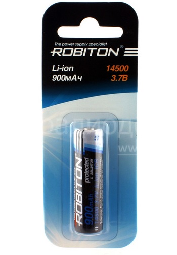 фото Аккумулятор AA - Robiton 14500 3.7V 900mAh 11321