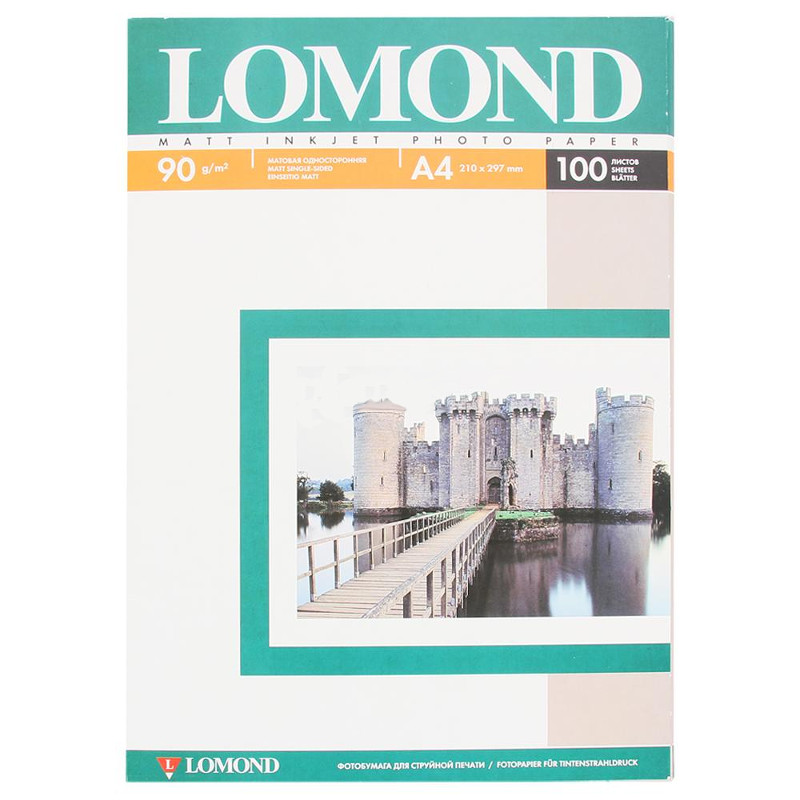Фотобумага Lomond A4 90g/m2 матовая одностороняя 102001