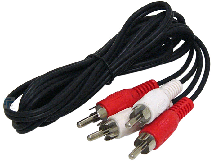 фото Аксессуар VCOM 2xRCA/M / 2xRCA/M 5m Black VAV7158-5M