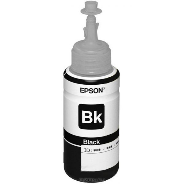 Чернила Epson T6731 C13T67314A Black для L800/L805 комплект чернил hi black для epson l800 l805 l810 l850 и др по 100 мл водные