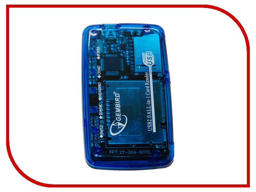 

Карт-ридер Gembird FD2-ALLIN1