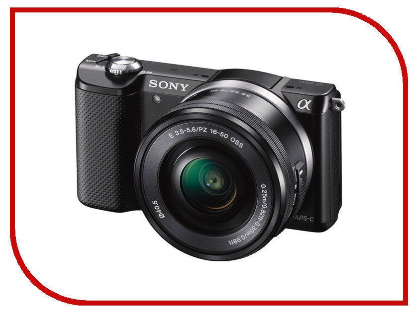 фото Фотоаппарат Sony Alpha A5000 Kit 16-50 mm F/3.5-5.6 E OSS PZ Black
