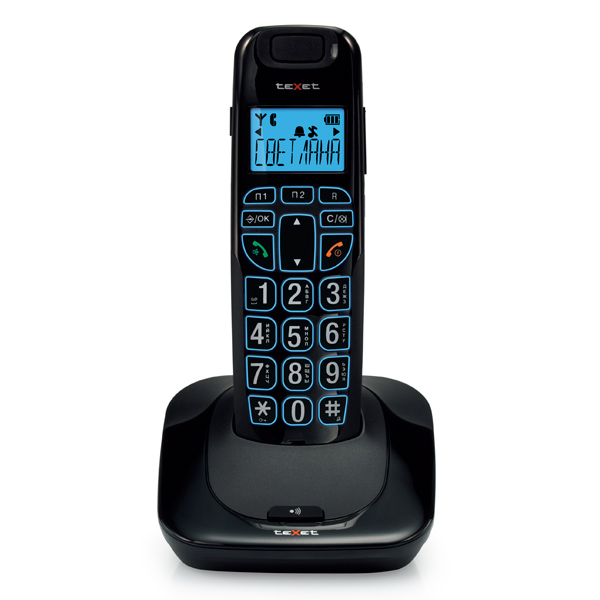 цена Радиотелефон teXet TX-D7505A Black