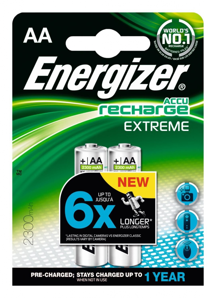 фото Аккумулятор AA - Energizer Rech Extreme FSB4 2300 mAh Ni-MH (4 штуки)