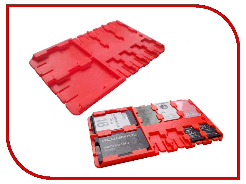 

Футляр REFI Holder SD / microSD / SIM Red