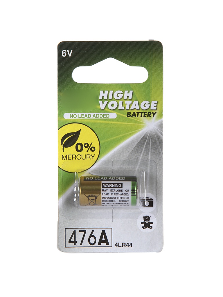 Батарейка 4LR44 - GP High Voltage 4LR44 6V 476AFRA-2C1 (1 штука) батарейка gp 4lr44 476 28a high voltage 476a c1 bl1