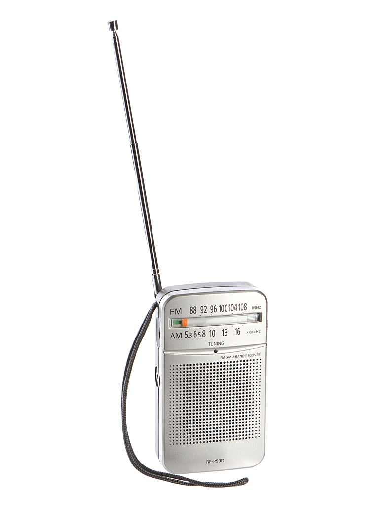Радиоприемник Panasonic RF-P50D серебристый радиоприемник panasonic rf p50deg s silver