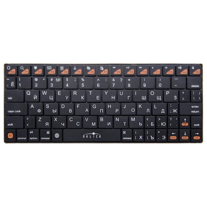 Клавиатура Oklick 840S Wireless Bluetooth Keyboard клавиатура oklick 840s wireless bluetooth keyboard