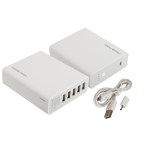 фото Внешний аккумулятор ross&moor pb-as008 10400mah white