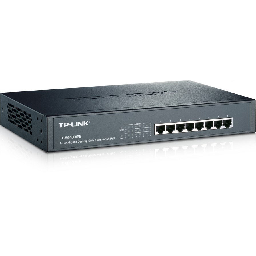 

Коммутатор TP-LINK TL-SG1008PE, TL-SG1008PE