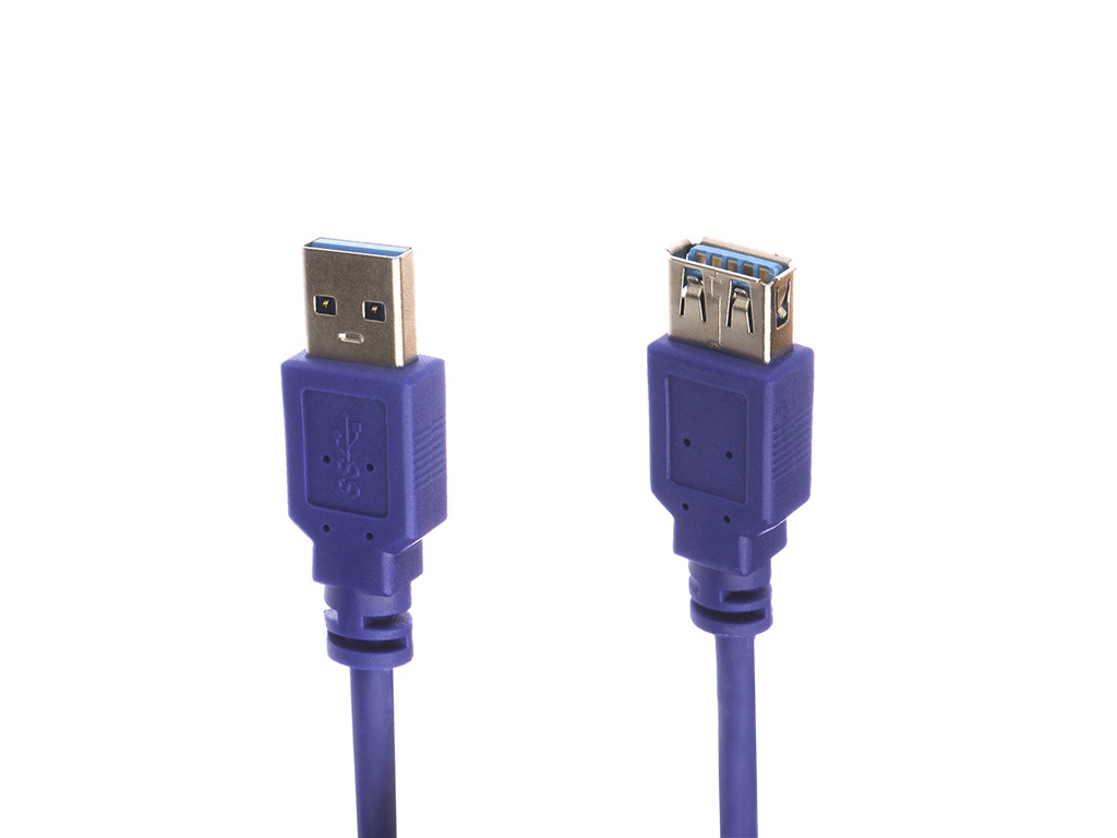 Аксессуар Gembird Cablexpert USB 3.0 AM/AF Blue 1.8m CCP-USB3-AMAF-6 планка gembird fp3 5 usb3 2a2c