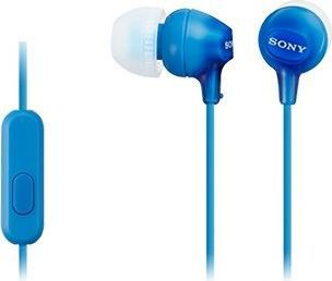 Наушники Sony MDR-EX15AP Blue беспроводное наушники jbl tune 520bt blue