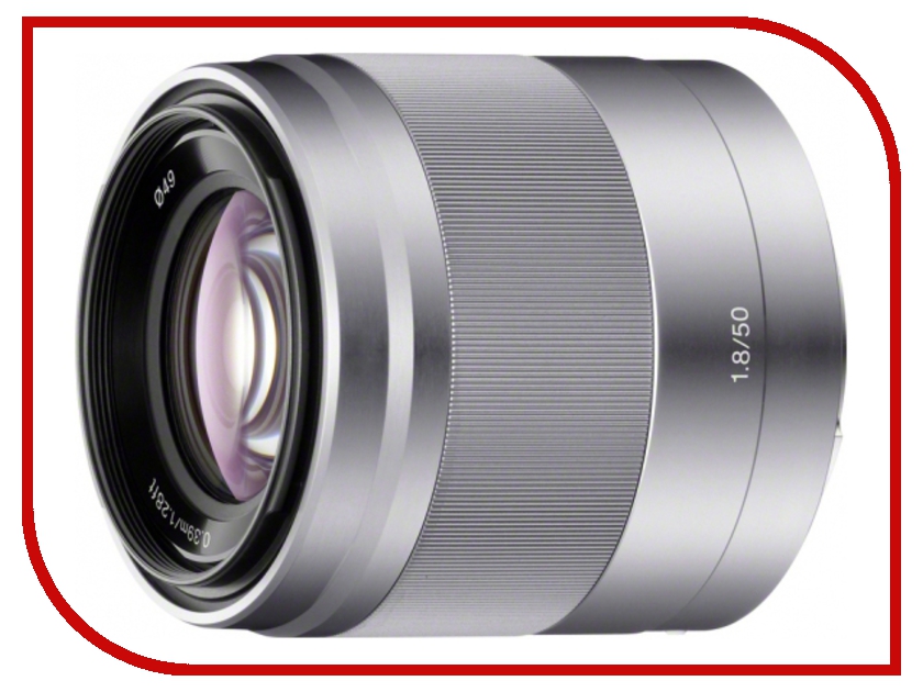 фото Объектив Sony SEL-50F18 50 mm F/1.8 OSS E for NEX Silver
