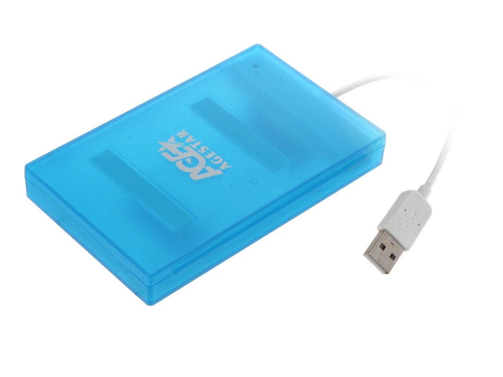 Контейнер AgeStar SUBCP1 USB 2.0 SATA HDD/SSD Blue за 681.00 руб.