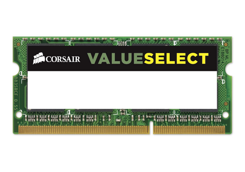 фото Модуль памяти corsair valueselect ddr3 so-dimm 1600mhz pc3-12800 - 4gb cmso4gx3m1a1600c11