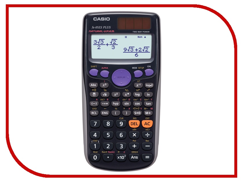 

Калькулятор Casio FX-85ESPLUS - двойное питание, FX-85ESPLUS