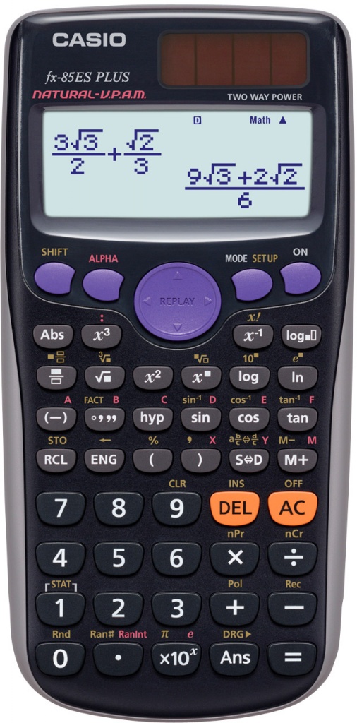 

Калькулятор Casio FX-85ESPLUS - двойное питание, FX-85ESPLUS