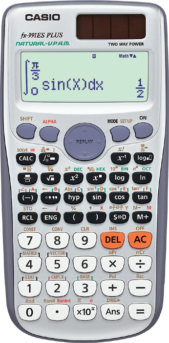 

Калькулятор Casio FX-991ESPLUS - двойное питание, FX-991ESPLUS