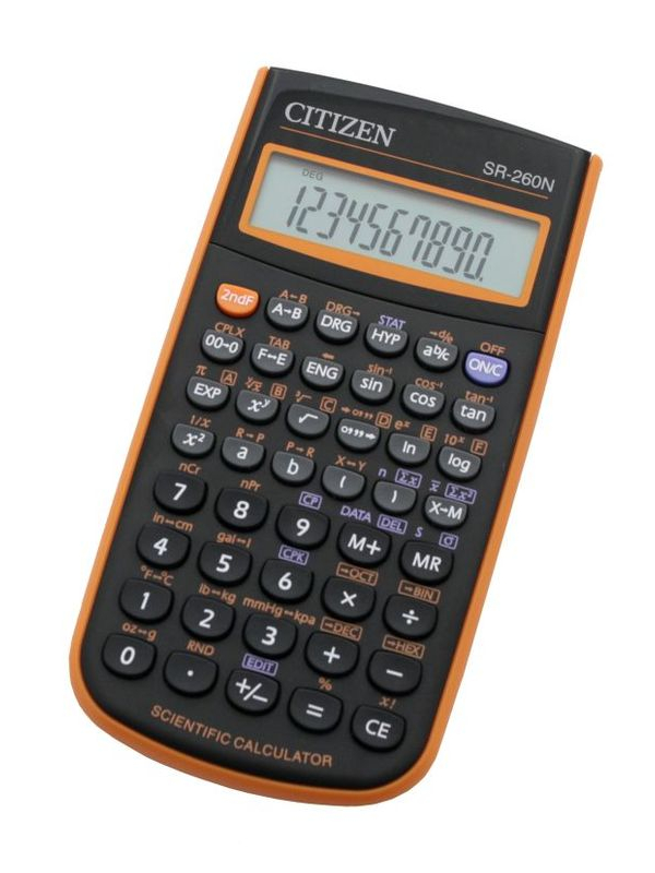 

Калькулятор Citizen SR-260NOR, SR-260NOR
