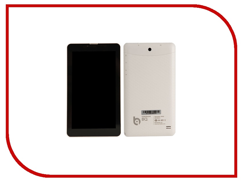 

Планшет BQ 7056G White (MediaTek MT8312 1.3 GHz/512Mb/4Gb/Wi-Fi/3G/Bluetooth/Cam/7.0/1024x600/Android)