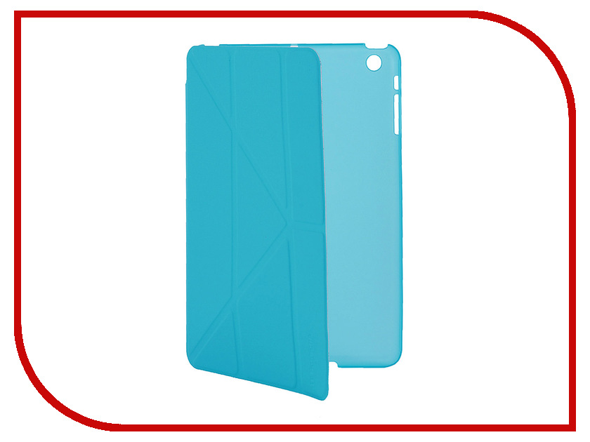 фото Аксессуар Чехол IT Baggage для iPad Mini Retina hard case иск.кожа Blue ITIPMINI01-4