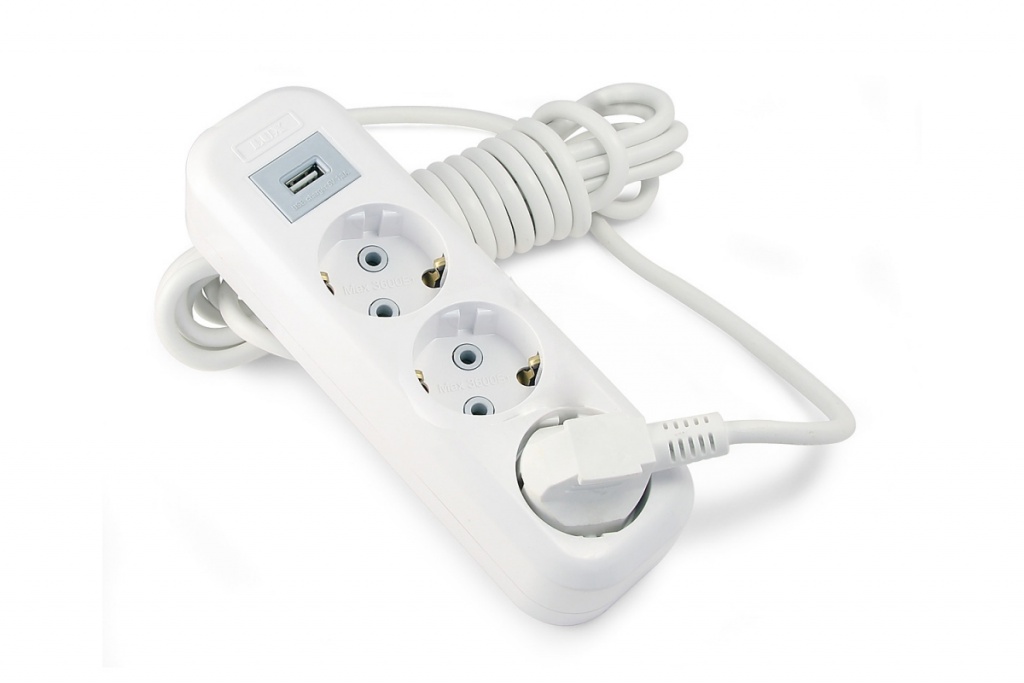 

Удлинитель Lux Y3-E-USB-05 3 Sockets 5m 16A, У3-Е-USB-05