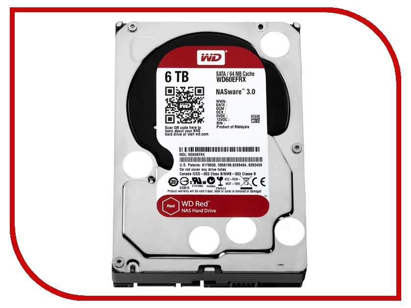 фото Жесткий диск 6Tb - Western Digital Red WD60EFRX