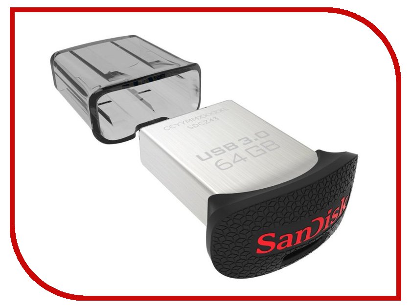 

USB Flash Drive 64Gb - SanDisk Ultra Fit SDCZ43-064G-G46 / SDCZ43-064G-GAM46