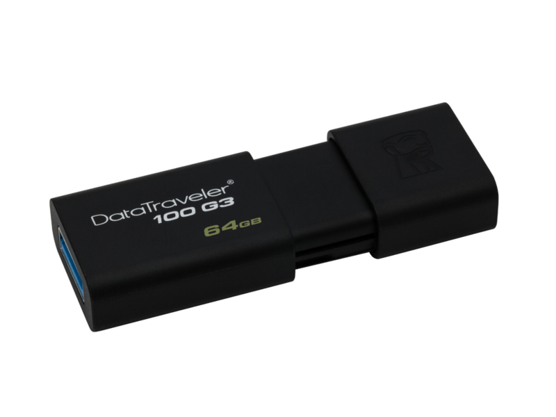 Zakazat.ru: USB Flash Drive Kingston DataTraveler 100 G3 64 GB, 1 шт., черный