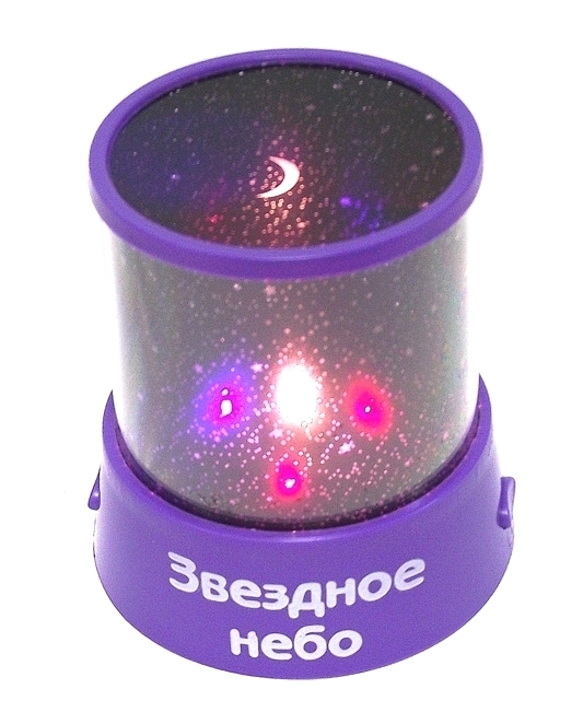 фото Светильник эврика проектор звездного неба purple 93359