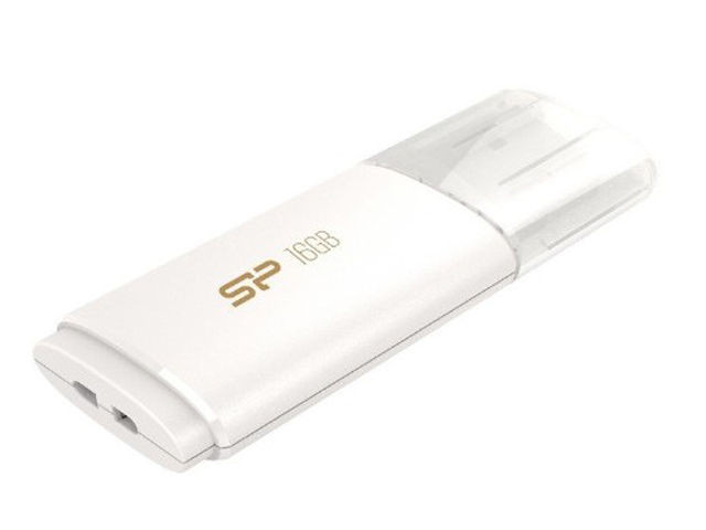 USB Flash Drive 16Gb - Silicon Power Blaze B06 USB 3.0 White SP016GBUF3B06V1W usb flash silicon power blaze b10 16gb sp016gbuf3b10v1b