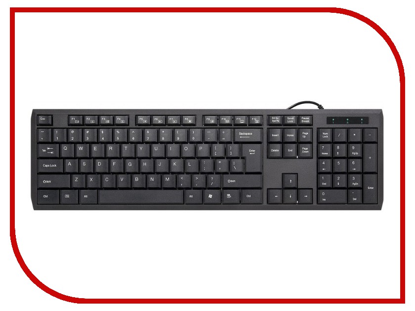 

Клавиатура Defender OfficeMate SM-820 USB Black 45820, SM-820