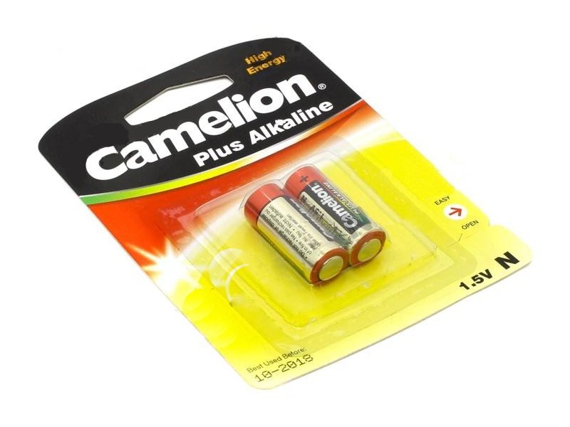Батарейка Camelion LR1 Plus Alkaline 1.5V LR1-BP2 (2 штуки) батарейки алкалиновые 2605 camelion r1 bp2 lr1 тип n mn9100 1 5в 750мач 2шт