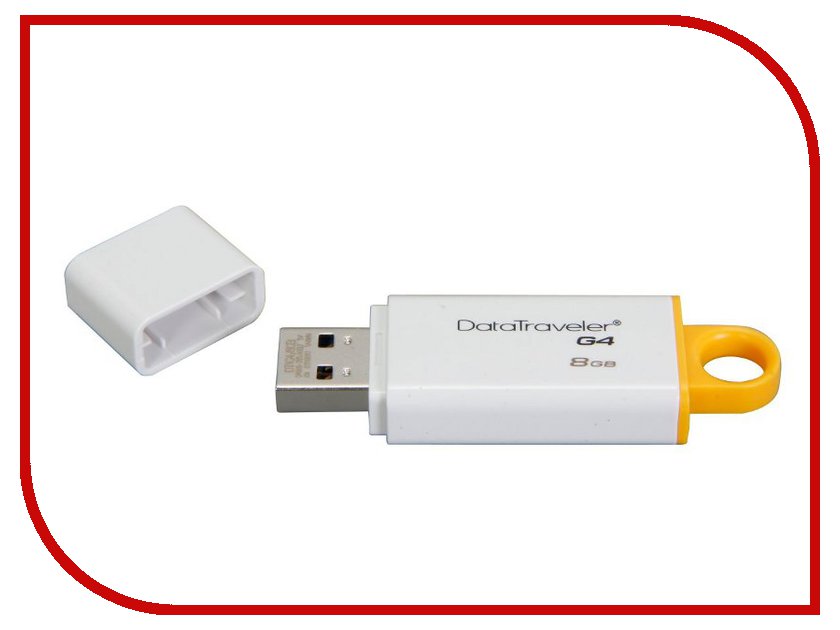 

USB Flash Drive 8GB - Kingston DataTraveler G4 USB 3.0 DTIG4/8GB, DTIG4/8GB