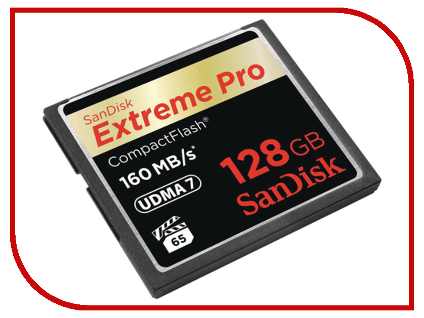 фото Карта памяти 128Gb - SanDisk Extreme Pro CF 160MB/s - Compact Flash SDCFXPS-128G-X46