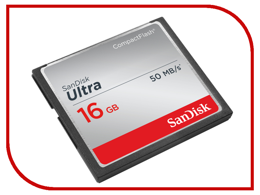 фото Карта памяти 16Gb - SanDisk Ultra - Compact Flash SDCFHS-016G-G46