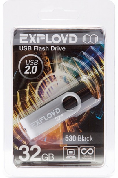 

USB Flash Drive 32Gb - Exployd 530 Black EX032GB530-B, 530