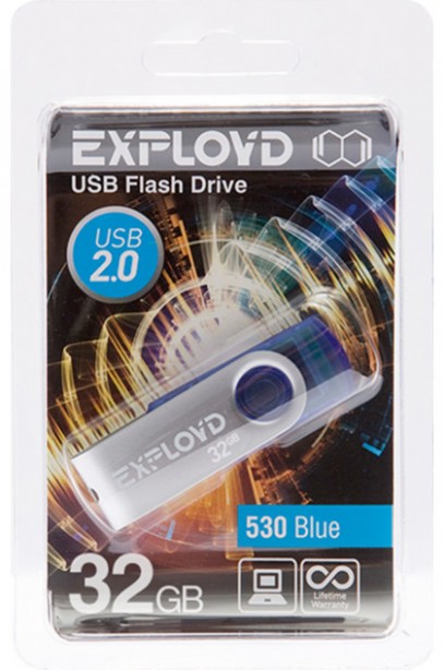 фото USB Flash Drive 32Gb - Exployd 530 Blue EX032GB530-Bl