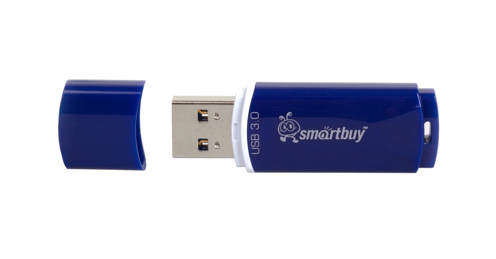 USB Flash Drive 128Gb - SmartBuy Crown Blue SB128GBCRW-Bl usb flash drive 128gb dahua metal usb 3 2 gen1 dhi usb p629 32 128gb