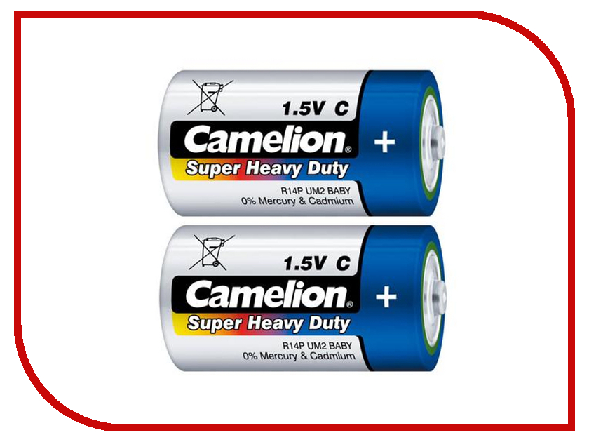 

Батарейка C - Camelion R14 Blue R14P-BP2B (2 штуки), R14 Blue