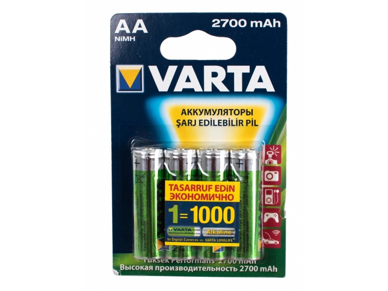 фото Аккумулятор AA - Varta 2700 mAh Professional Accu (4 штуки) 5706