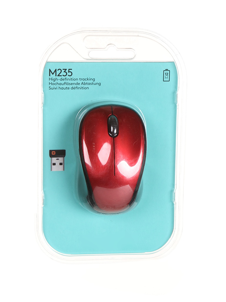 Zakazat.ru: Мышь Logitech Wireless Mouse M235 Red 910-002497 / 910-002496