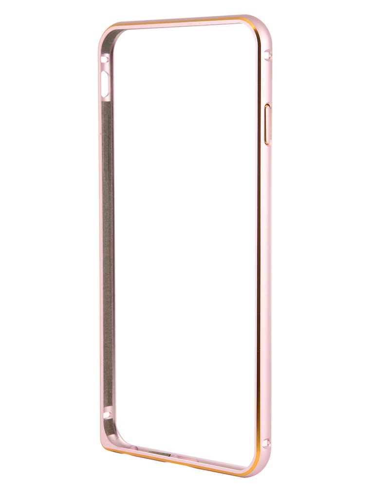Чехол-бампер Ainy for iPhone 6 Plus Pink QC-A014D чехол на iphone 14 plus с принтом kruche print money easy бампер с защитой камеры
